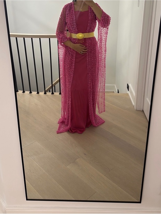 Dresses & Skirts - PINK KURDISH TRADITIONAL DRESS-CUSTOM MADE,LONG LENGTH FITS SIZE M- L ADJUSTABLE